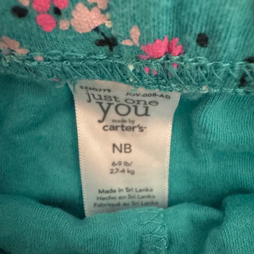 Floral Baby long sleeve onesie and Pants Set